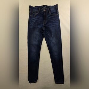 Aeropostale high rise jegging size 8 Red dark wash denim Skinny